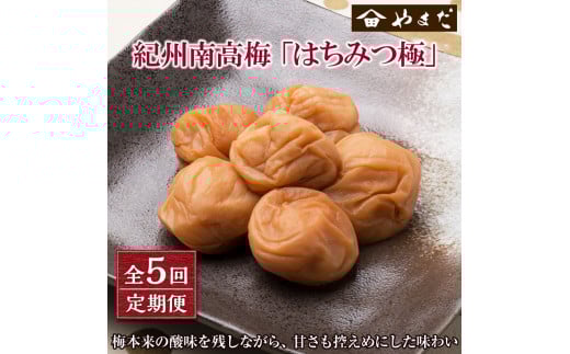 【定期便5回】紀州南高梅はちみつ極塩分約６％