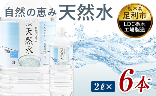 水 ミネラルウォーター 天然水 2L 6本 お水 飲料水 軟水で飲みやすい 備蓄品としてもオススメ F7Z-415