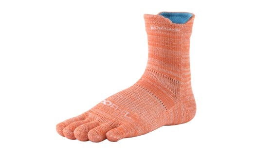 0010-149 R×L（アールエル）EVO-FL ランニングソックス ロング（5本指）オレンジ Mサイズ