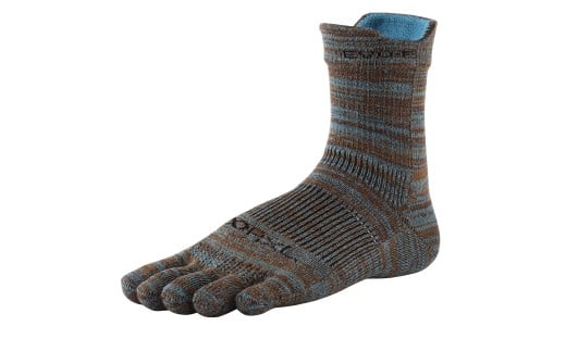 0010-153 R×L（アールエル）EVO-FL ランニングソックス ロング（5本指）ブラウン Lサイズ