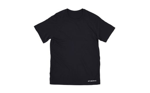 0044-012 R×L（アールエル） メリノウール ウルトラライト ユニ Tシャツ（ユニセックス）ブラック Sサイズ