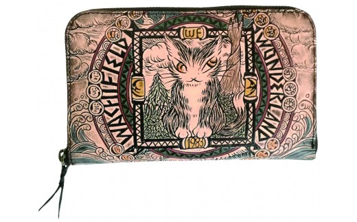 0070-001 手染めラウンド財布(曼荼羅)【限定10点】