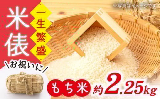 【☆贈答にも☆】【めでたい一生繁盛！】 もち米 （ 米 俵） 一升半  ＜白石農園＞ [CBI007]