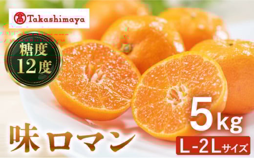 みかん 【高島屋選定品】【九州屋】【先行予約】味ロマン5kg（L～２Lサイズ）＜高島屋＞ [CFQ059] 長崎 西海 みかん みかん ミカン 柑橘 果物 みかん 贈答 ギフト