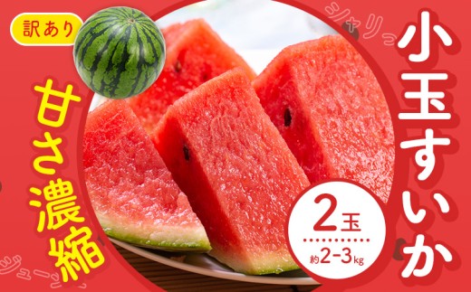 【先行予約】スイカ 訳あり 小玉すいか 2玉 約 2kg ～ 3kg M ～ 3L 混合 株式会社Foody’s 食彩たかみ 《2026年5月下旬-7月下旬頃出荷》 熊本県 菊池市 フルーツ 果物 スイカ すいか 訳あり 小玉 九州産 冷蔵 送料無料