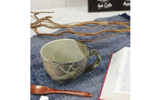 信楽焼 陶器製 丸型スープカップ (古信楽)