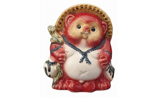 Re.Tanuki～POPなカラーの信楽たぬき～（12cm）【レッド】