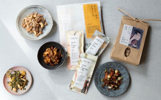 蔦屋重三郎に捧ぐ和グラノーラ全4種セット | グラノーラ おやつ おつまみ 朝食 小袋 小分け ナッツ