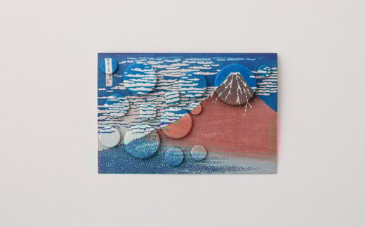 浮世絵くるみボタン 凱風快晴 (赤富士) | 浮世絵 葛飾北斎 ボタン 絵画 絵 贈り物 プレゼント