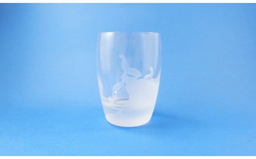 浅草切子 aquatic「Sea Lion Climb」| 切子 切子ガラス ガラス工芸 グラス ガラス コップ アシカ 手作り ぐい呑み 家飲み 酒器 ハンドメイド 手作り ギフト 贈答 プレゼント