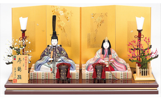 江戸木目込 雛人形 本金親王飾りセット | 真多呂人形 節句人形 人形 伝統工芸品 ひな祭 インテリア 贈答