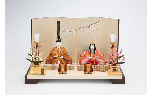 江戸木目込 雛人形 コンパクト40cｍ親王飾りセット | 真多呂人形 人形 節句人形 伝統工芸品 ひな祭 インテリア 贈答