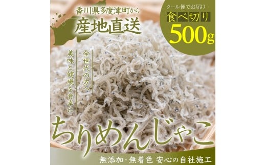 瀬戸内香川県産 ちりめん 500g【L-64】
