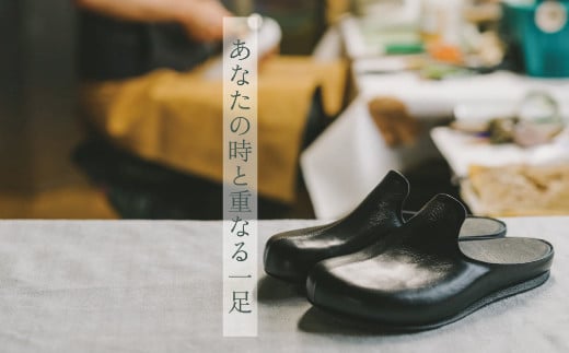 ルームシューズ[オーダーメイド 1970年創業 革靴専門[KASANES]ベロア](H087101)