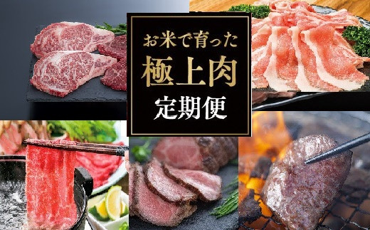 【5ヶ月定期便】お米で育った肉のバラエティ 食べ比べ定期便