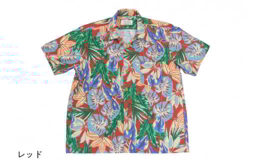 南房総アロハシャツ（サイズ：XL／柄：レッド） mi0104-0001-8-XL