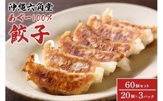 あぐー 100% 餃子 60個 ( 20個 × 3パック ) セット あぐー豚 アグー豚 アグー 豚肉 沖縄県産 豚 ぎょうざ ギョウザ 冷凍餃子 冷凍 沖縄 特産品 お土産 沖縄料理 おつまみ おかず おやつ 焼き餃子 お取り寄せ 沖縄県 糸満市