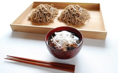 07-02-032 鴨つゆで食べる天童生そばセット(生麺)