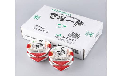 06D1109-2【36食分】天童産プレミアム米(ブレンド)パックライス