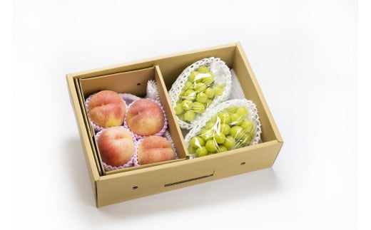 08-06-018　シャインマスカットと白桃詰合せ約2.7kg