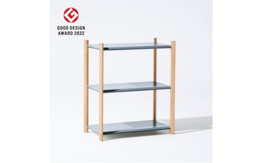<Fulcrum>Baguette shelf シェルフ / 3段×1列(グレー)_Fulcrum シェルフ 棚 収納 インテリア 家具 グレー おしゃれ 人気 送料無料【1387097】