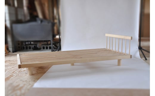 〈木と暮らしの工房〉ベッド・シングル(組み立て込み)◆高島屋選定品◆【99000187】