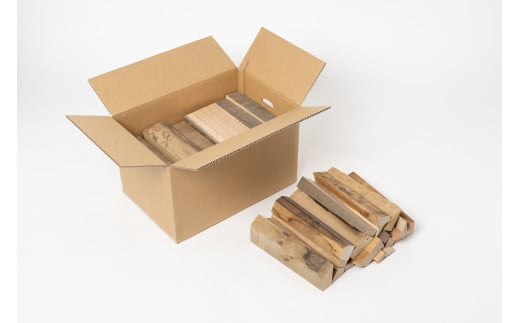 キャンプに最適！広葉樹の薪２箱セット【長さ：約280mm】