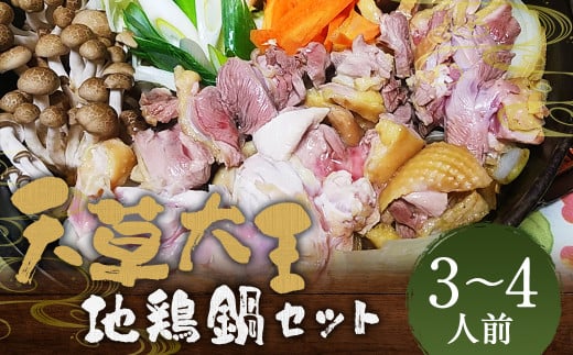 くまもと直送 天草大王 地鶏鍋セット（3～4人前） 天草 地鶏 鶏 トリ 鶏肉鍋 鍋 お鍋 セット 冷凍 熊本県 人吉市