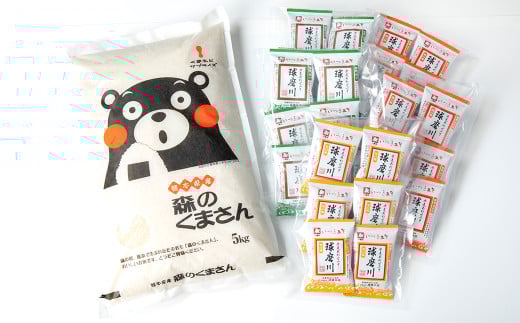 つぶ味噌仕立て 本格 フリーズドライ みそ汁(21食・3種)&森のくまさん(米) <小セット>/ お米 豚汁 味噌汁 セット 簡単 お手軽 食べ比べ 即席 お取り寄せ