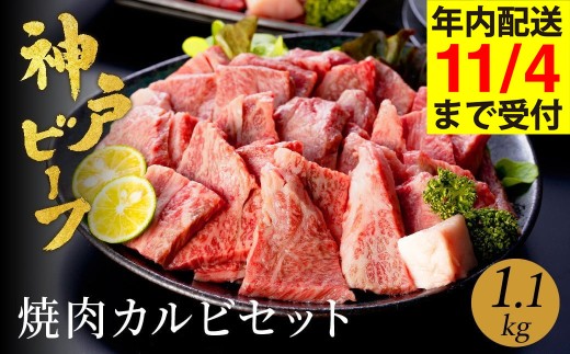 神戸牛 食べ比べ 焼肉セット 合計1.1kg【肩・モモ 600g+切り落とし牛カルビ 500g】/ 焼肉用 牛肉 切り落とし 牛 肉 焼肉 肩 モモ 赤身 黒毛和牛 霜降り 国産牛 焼き肉 カルビ 神戸ビーフ TYY3 太田牧場【但馬牛太田家】【11/4 受注分まで年内発送】