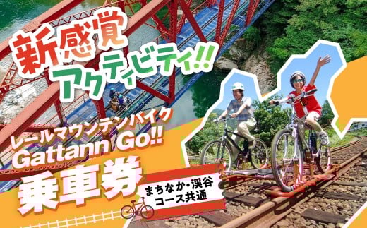 【まちなか・渓谷コース共通】レールマウンテンバイクGattann Go!! 特別ご乗車券 飛騨神岡 体験  子供 キッズ チケット ガッタンゴー アクティビティ 屋外