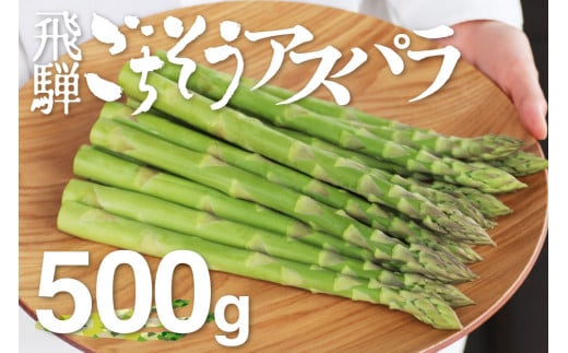 【先行予約 令和8年 2026年発送】《サイズM-L》根本までむしゃむしゃ食べられる飛騨の甘~い柔らかアスパラガス 500g 野菜 春アスパラ 夏アスパラ 飛騨市