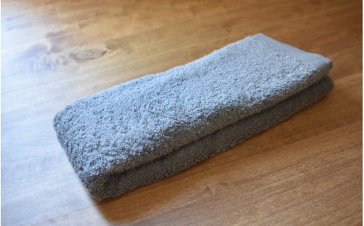 factory towel face　今治タオル認定フェイスタオル 2枚セット チャコールグレー ／ タオル 今治 織物 染物 山梨県【n0506-gr_mut】