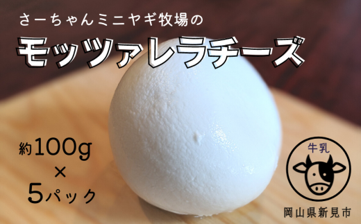 【限定:11月~3月発送・牛乳使用】モッツァレラチーズ 約100g×5パック