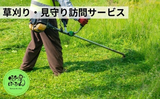 草刈り＆見守り訪問サービス 1回 五泉市内限定 | 草刈り くさ刈り 代行 サービス 家族 実家 親 見守り 訪問 新潟県 五泉市 便利屋ぼーちゃん