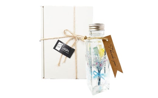 まるごとブーケのハーバリウム（ブルーMIX）