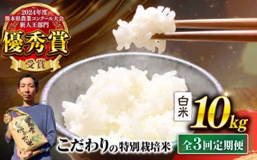 【先行予約】 【令和7年度】 【全3回定期便】 くまさんの輝き 白米 10kg 計30kg（2025年10月下旬ごろ順次発送） 米 こめ コメ お米 はくまい 精米【坂本農園】 [AYCC006]