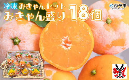 ＜冷凍みきゃんセット みきゃん盛り 温州みかん18個セット（皮付き 10個・皮無し8個）＞ ミカン 温州みかん 柑橘 果物 フルーツ デザート 詰め合わせ 特産品 渡江から一歩を踏み出す会 食べて応援 愛媛県 西予市【冷凍】『1か月以内に順次出荷予定』