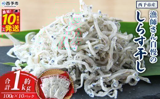 漁師さん自慢のしらす干し１kg（使いやすい小分けパック!！）