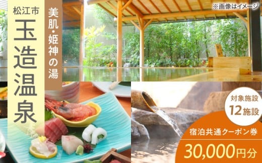 玉造温泉共通クーポン券 寄附額10万円 30000円分クーポン 島根県松江市/玉造温泉旅館協同組合 [ALHN002]｜ 宿泊クーポン