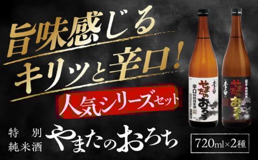食事を格上げする一杯！李白【特別純米】やまたのおろち 辛口・超辛口720ml×2本セット 島根県松江市/李白酒造有限会社 [ALDF002]｜日本酒 お酒 酒 おさけ 地酒 純米酒 特別純米酒 辛口 超辛口 飲み比べ 呑み比べ 李白酒造