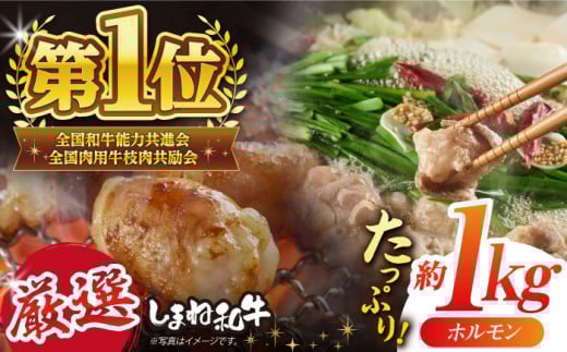 極上厳選！受賞歴多数 しまね和牛 徳用ホルモン(1kg) 島根県松江市/株式会社O.R.C [ALEF005]｜牛肉 和牛 肉  黒毛和牛 高級 松江 島根 国産牛