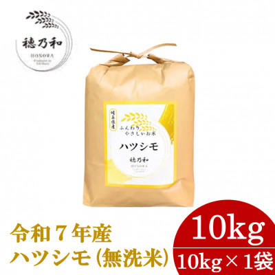 【先行予約】令和7年産 岐阜県産ハツシモ(無洗米)10kg【配送不可地域:離島】【1540853】