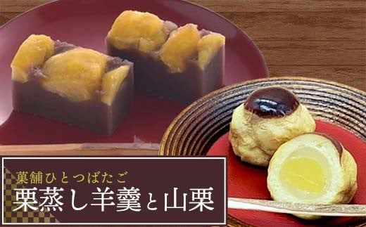 「栗」を味わえる和菓子セット 菓舗ひとつばたご特製 栗蒸し羊羹・栗饅頭食べ比べセット お茶菓子 お茶請け 和菓子 菓子 デザート スイーツ セット 詰め合わせ 詰合せ 食品