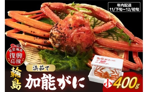 [先行予約]加能ガニ(雄ズワイガニ、浜茹で)(小)[2025年11月下旬-12月初旬にお届け]