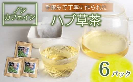 ハブ草茶 6パック セット 手積み 無農薬 オーガニック 天然 健康 ハブ茶 ノンカフェイン ティーバッグ 小分け ボタニカル 茶 お茶 日本茶 ティー 天日干し カフェインレス 高知県 須崎市 ねっことそら