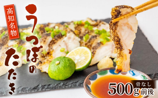 カツオに並ぶ土佐の名物! うつぼのタタキ 500g タレ付き 天然 コラーゲン 高知 名物 珍味 魚 刺身 DK005-x
