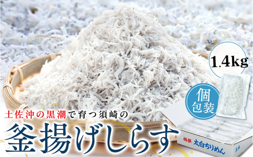 鮮度抜群 海の玄米 子供用 釜揚げ シラス 1.4kg 冷凍 小分け 個包装 100g × 14パック 大容量 しらす 海の玄米 魚介 海鮮 惣菜 おかず ご飯のお供 晩ごはん 弁当 白州 便利 ふりかけ しらす ちりめん じゃこ しらす丼 お茶漬け 人気 ふるさと納税 MS026
