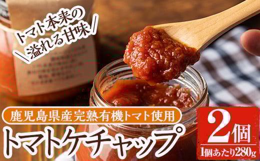 y380 《数量限定》トマトケチャップ2個(280g×2個)完熟有機トマトを使用した手作りトマトケチャップはそのままソースとしても使える優しいお味の調味料【雲月農園】