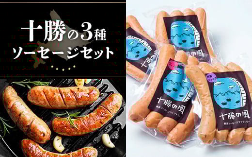 十勝の3種ソーセージセット 【 ふるさと納税 人気 おすすめ ランキング ソーセージ ポークソーセージ 行者にんにく入りソーセージ マッシュソーセージ 北海道 鹿追町 送料無料 】 SKD001